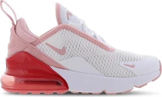Кроссовки детские Nike AIR MAX 270 BP бело-розовые AO2372-108