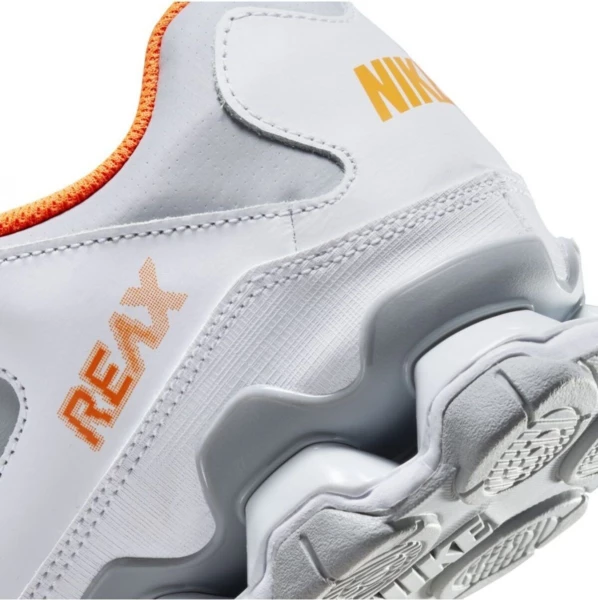 Кроссовки беговые Nike REAX 8 TR MESH бело-серо-оранжевые 621716-032