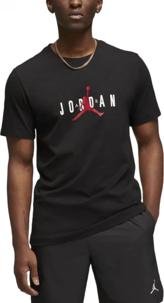 Футболка Nike JORDAN M J JDN AIR STRETCH SS CREW черная DM1462-010