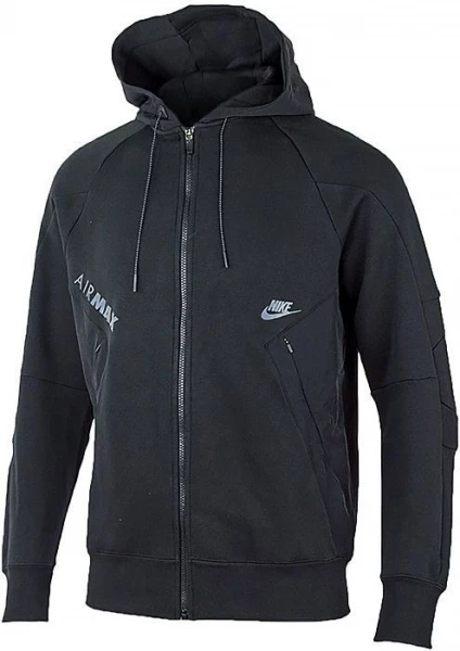 Толстовка Nike M NSW AIR MAX FLC FZ HOODIE BB чорна DJ5080-010
