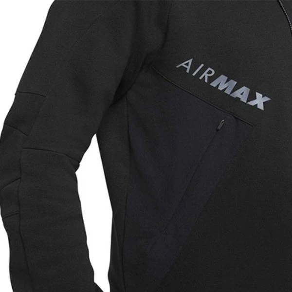 Толстовка Nike M NSW AIR MAX FLC FZ HOODIE BB чорна DJ5080-010