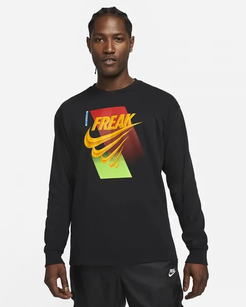 Лонгслив Nike GA M NK FRK PRM LS MAX90 TEE черный DM2451-010
