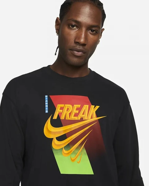 Лонгслив Nike GA M NK FRK PRM LS MAX90 TEE черный DM2451-010