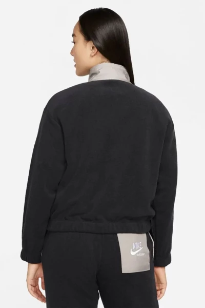 Куртка жіноча Nike W NSW PLSH JKT HTG чорна DD5712-010
