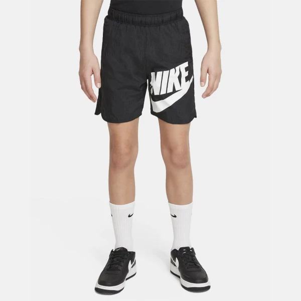 Шорты подростковые Nike B NSW WOVEN HBR SHORT черные DO6582-010