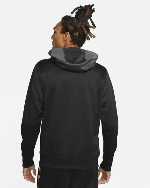Толстовка Nike M NSW REPEAT SW PK FZ HOODY чорна DX2025-010