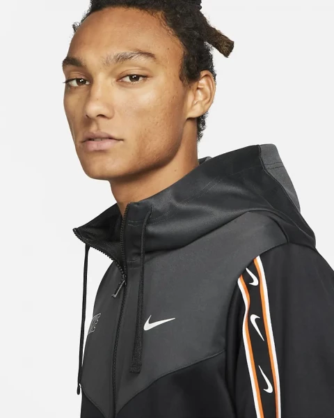 Толстовка Nike M NSW REPEAT SW PK FZ HOODY чорна DX2025-010