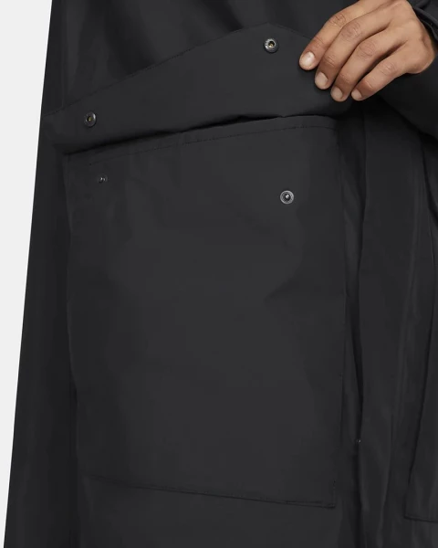 Куртка Nike M NSW SFADV SHELL HD PARKA черная DM5497-010