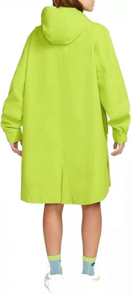 Куртка женская Nike W NSW ESSNTL SF WVN PRKA JKT салатовая DM6245-321