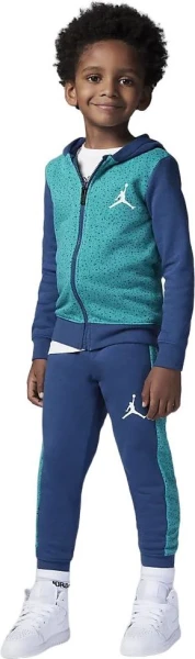 Спортивный костюм подростковый Nike JORDAN JDB AIR SPECKLE FZ FLC SET бирюзовый 85B818-U41