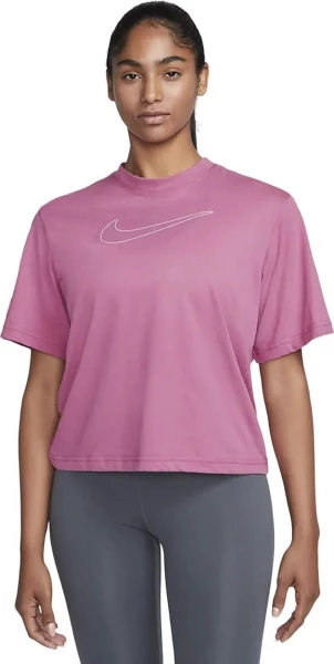 Футболка женская Nike W NK DF TEE SS BOXY розовая DX7984-656