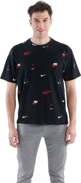 Футболка Nike M NSW TEE M90 12MO LBR AOP черная DZ2991-010