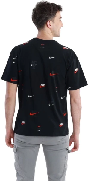 Футболка Nike M NSW TEE M90 12MO LBR AOP черная DZ2991-010