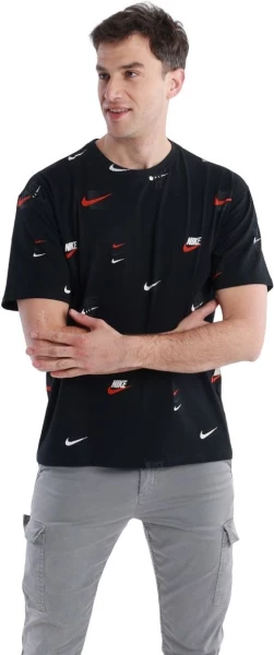 Футболка Nike M NSW TEE M90 12MO LBR AOP черная DZ2991-010