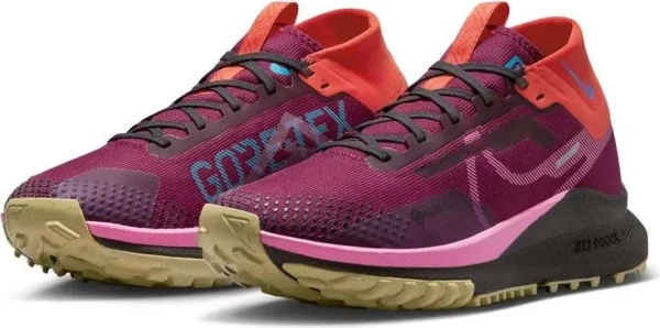 Кросівки бігові жіночі Nike W REACT PEGASUS TRAIL 4 GTX бордові FD0875-600