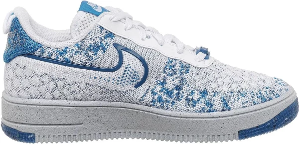 Кросівки дитячі Nike AF1 CRATER FLYKNIT NN (GS) біло-блакитні DM1060-100