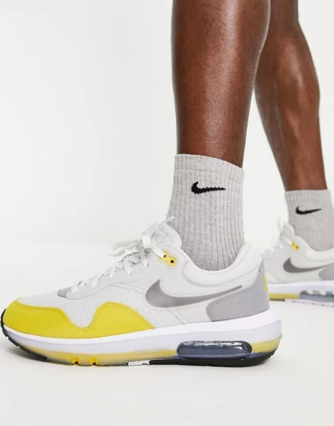 Кроссовки Nike AIR MAX MOTIF серо-желтые DD3697-001