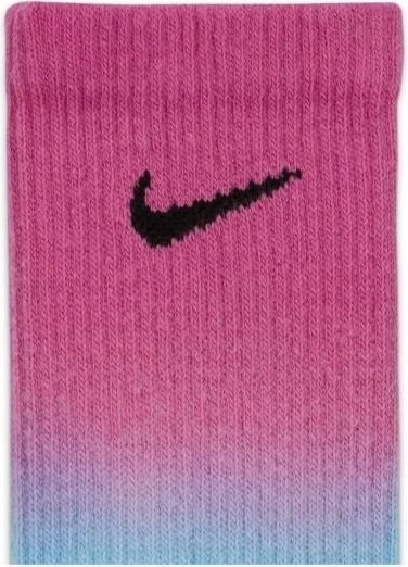 Носки спортивные Nike EVERYDAY PLUS CUSH CREW розово-голубые DH6096-910