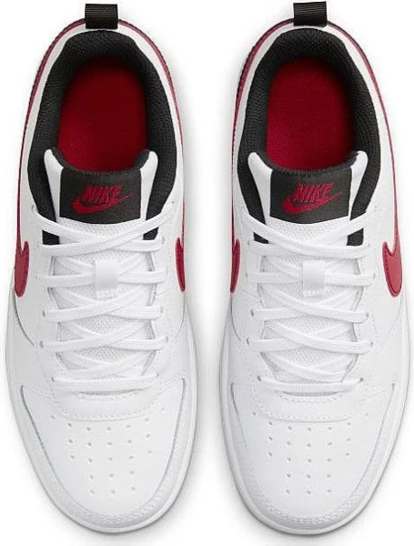 Кроссовки детские Nike COURT BOROUGH LOW 2 (GS) бело-черно-красные BQ5448-110