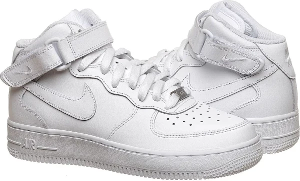 Кеди дитячі Nike AIR FORCE 1 MID (GS) білі DH2933-111