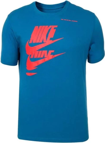 Футболка Nike M NSW ESS+ SPORT 1 TEE синяя DM6377-407