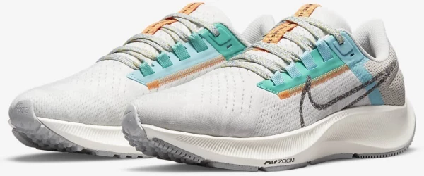 Кроссовки беговые женские Nike WMNS AIR ZOOM PEGASUS 38 MFS серые белые DC4566-100