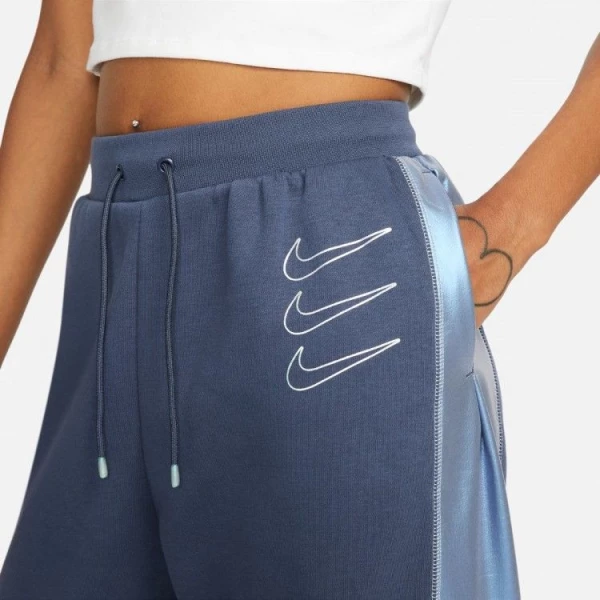Спортивные штаны женские Nike W NSW GX MR FLC JGGR OPAL синие DD5129-437