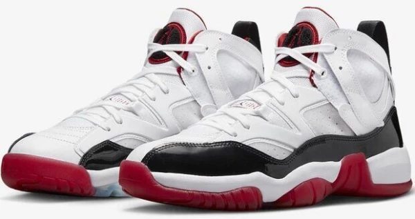 Кросівки баскетбольні Nike JUMPMAN TWO TREY біло-червоно-чорні DO1925-106