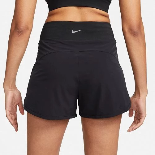 Шорты для бега женские Nike W NK BLISS DF HR 3IN BR SHORT черные DX6018-010