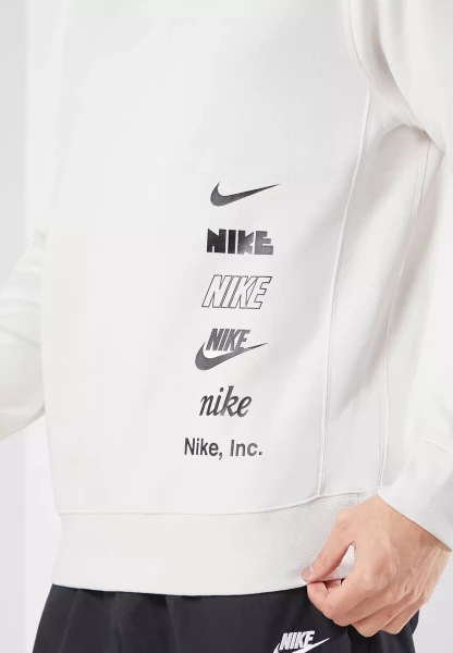 Свитшот Nike M NK CLUB + BB CREW MLOGO бежевый DX0781-030