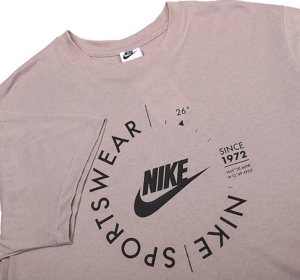 Футболка Nike M NSW SPU SS TEE бежевая FD1182-272