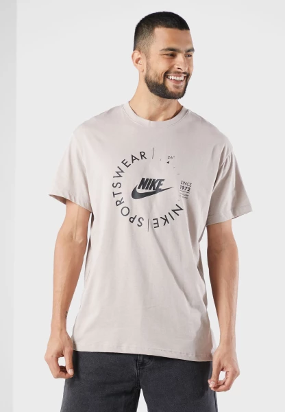 Футболка Nike M NSW SPU SS TEE бежевая FD1182-272