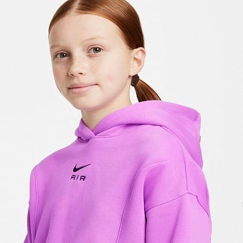 Толстовка подростковая Nike G NSW AIR CROP HOODIE фиолетовая DX5008-532