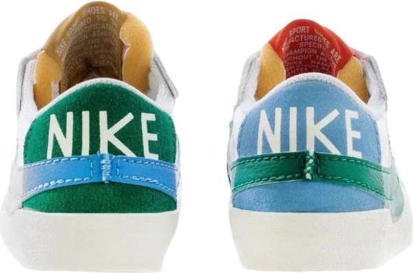 Кросівки жіночі Nike W BLAZER LOW 77 JUMBO біло-синьо-зелені DQ1470-100