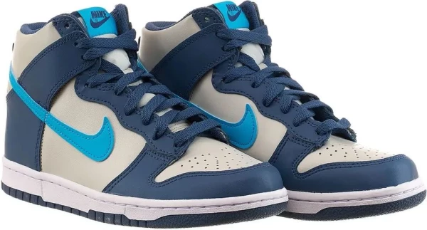 Кросівки дитячі Nike DUNK HIGH (GS) сіро-сині DB2179-006