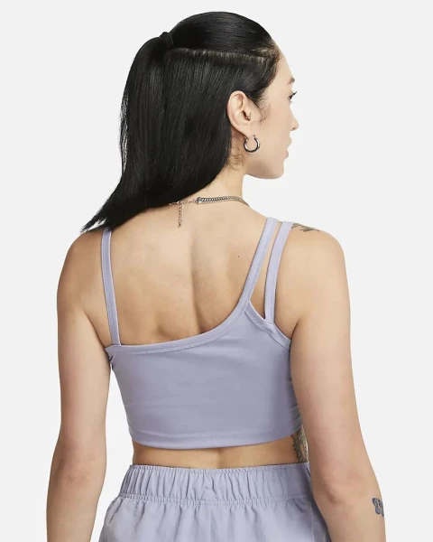 Топ жіночий Nike W NSW EVRDY MOD AYSM CROP TANK фіолетовий DV7926-519