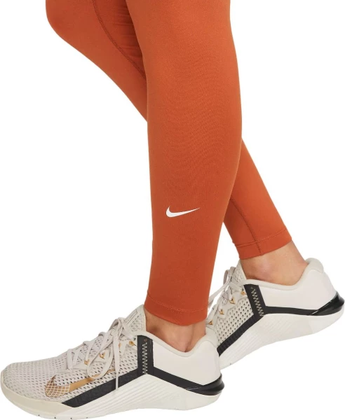 Лосины женские Nike W NK ONE DF MR TGT оранжевые DD0252-246