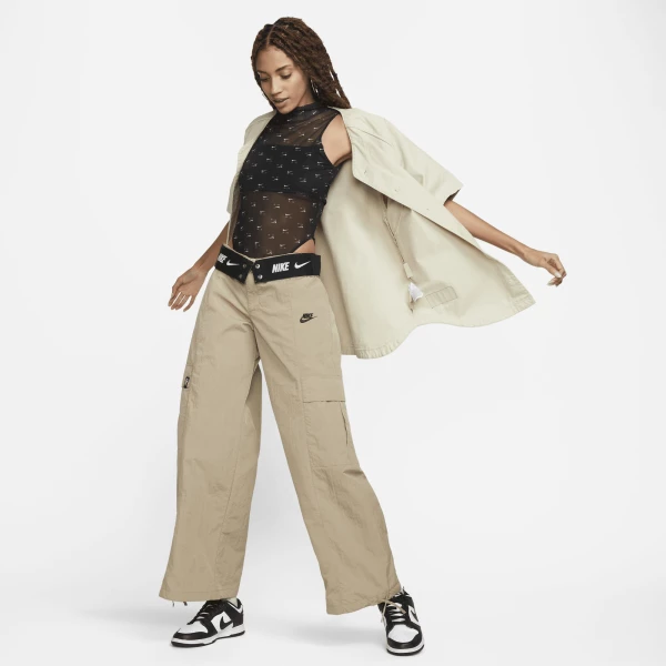 Спортивні жіночі штани Nike W NSW WVN OS PANT HR SW бежеві FJ4934-247