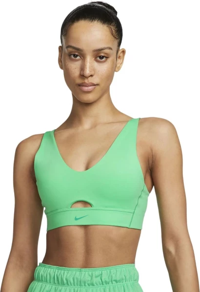 Топ жіночий Nike W NK DF INDY PLUNGE CUTOUT BRA зелений DV9837-363