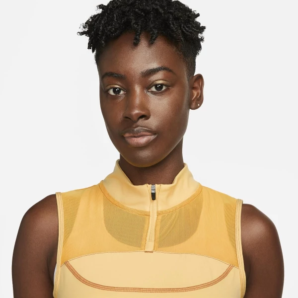 Топ жіночий Nike W NK DF AIR CROP TANK жовтий DX0284-795