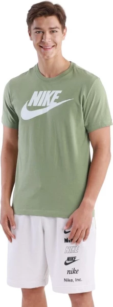 Футболка Nike M NSW TEE ICON FUTURA оливкова AR5004-386