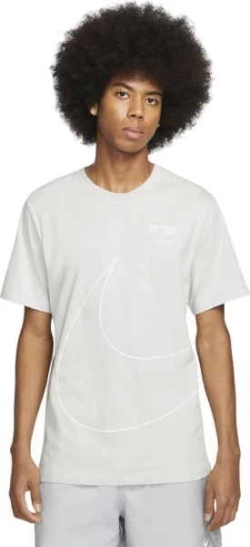 Футболка Nike M NSW TEE BIG SWOOSH 2 сіра DZ2883-034