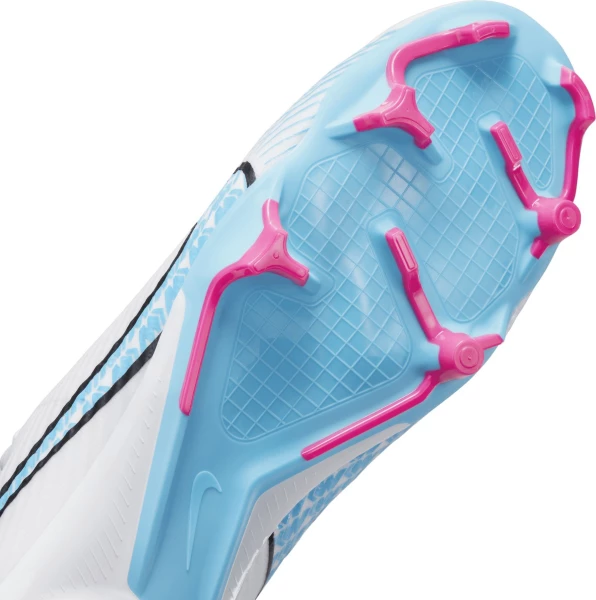 Бутсы Nike ZOOM VAPOR 15 ACADEMY FG/MG бело-голубые DJ5631-146