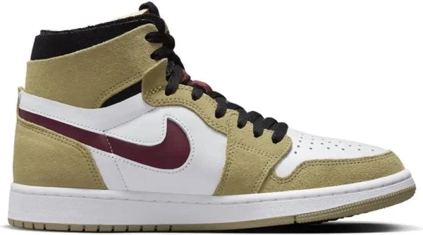 Кроссовки Nike AIR JORDAN 1 ZOOM AIR CMFT оливково-белые CT0978-203