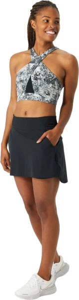 Топ жіночий Nike W NK DF SWSH WRAP BRA AOP чорно-білий DX1778-010