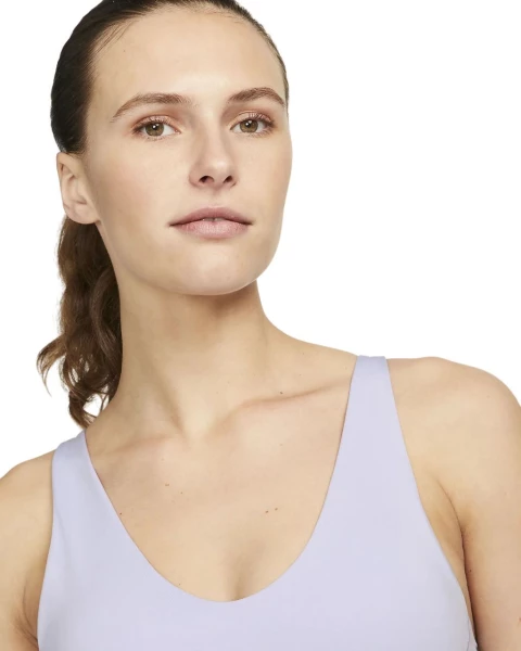 Топ женский Nike W NK DF INDY PLUNGE CUTOUT BRA светло-фиолетовый DV9837-536