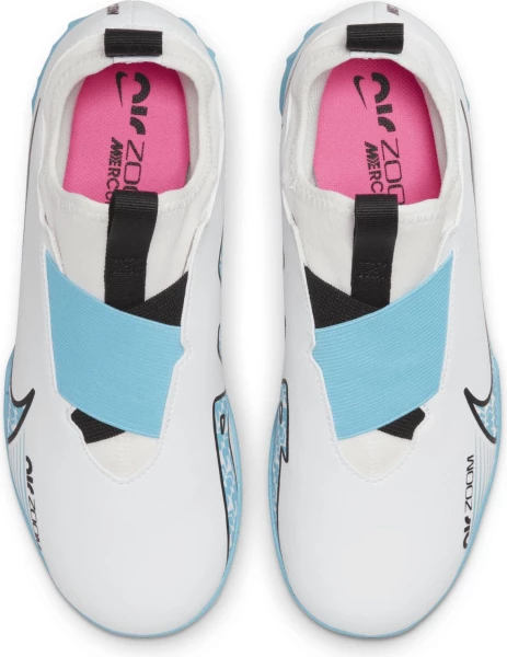 Сороконожки (шиповки) детские Nike JR ZOOM VAPOR 15 ACADEMY TF бело-голубые DJ5621-146