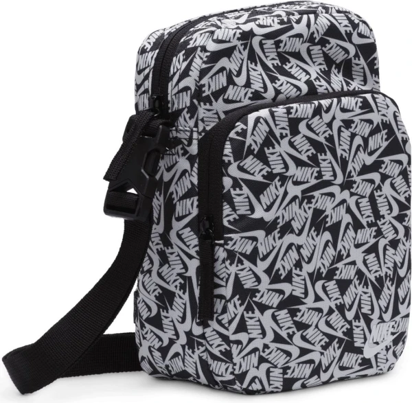 Сумка через плечо Nike NK HERITAGE CRSSBDY - ACCS PRN черно-белая FD5595-010