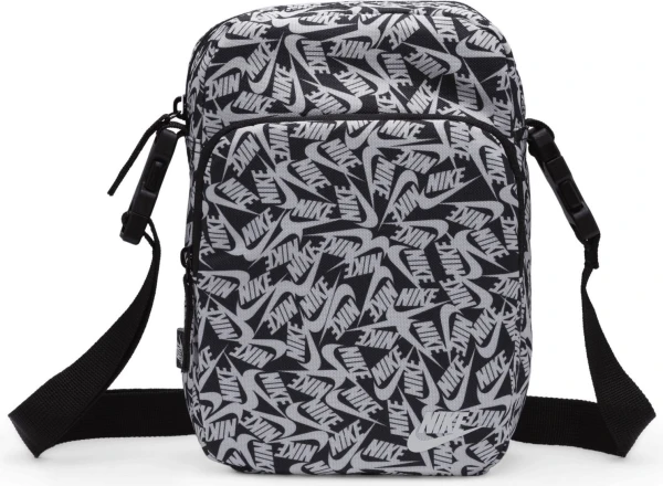 Сумка через плечо Nike NK HERITAGE CRSSBDY - ACCS PRN черно-белая FD5595-010