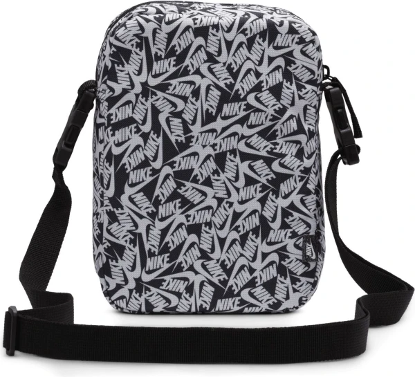 Сумка через плечо Nike NK HERITAGE CRSSBDY - ACCS PRN черно-белая FD5595-010